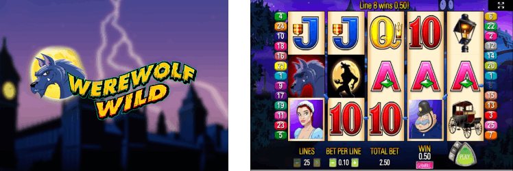 Werewolf Wild Slot game has a 5x3 reel layout