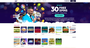 Wink Slots Casino homepage