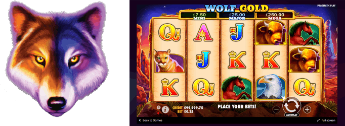 Wolf Gold slot is produced by Pragmatic Play