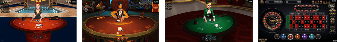 “Sonya Blackjack”, “Dr Fortuno Blackjack”, “Lucky Blackjack” and “Golden Chip” by Yggdrasil