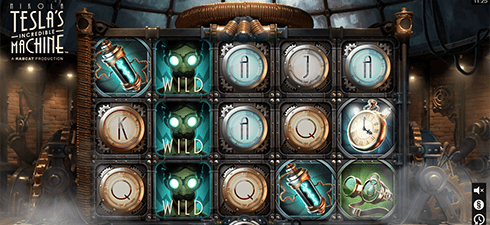 Nicola Tesla’s Incredible Machine slot by Yggdrasil has an RTP of 96.2%